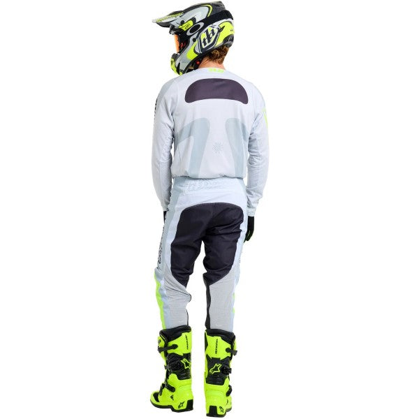 Pantalon de Motocross GP Pro Frames Gris/Jaune essayage de dos