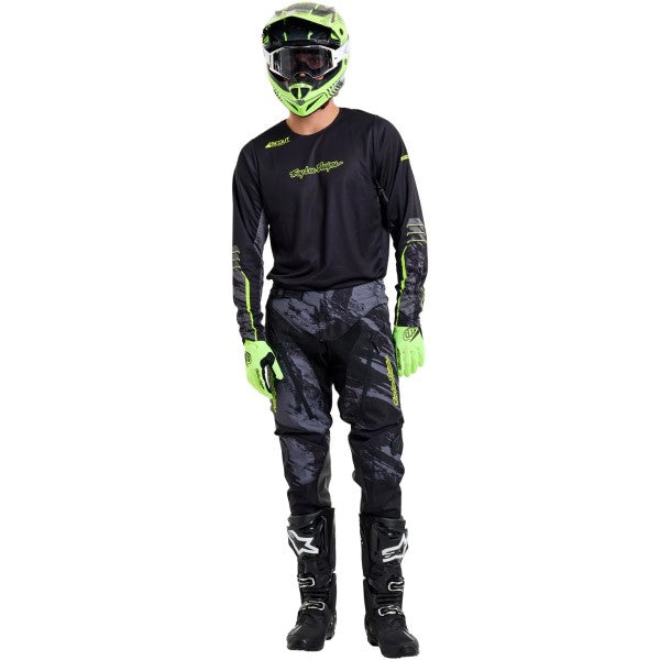 Pantalon de Motocross Scout GP Pro Slab Noir/Gris essayage de face