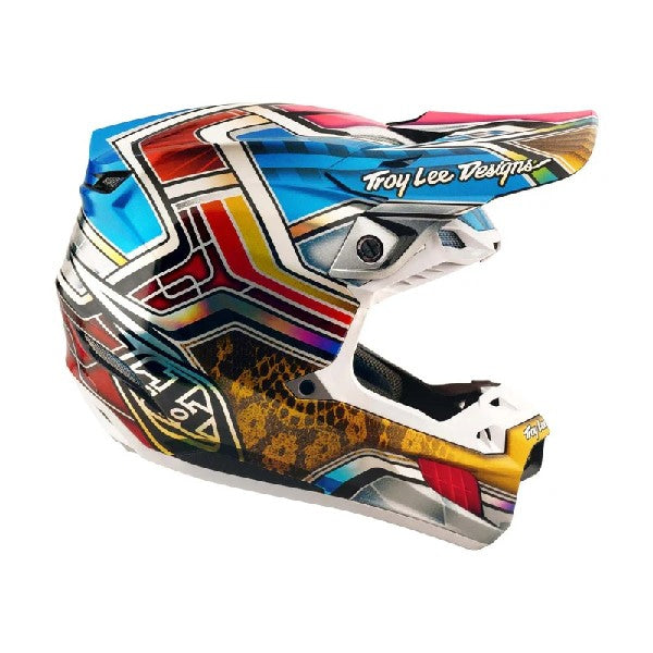 Casque de Motocross SE5 Lowrider Carbone Argent, côté droit