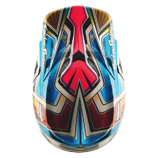 Casque de Motocross SE5 Lowrider Carbone Argent, Dessus