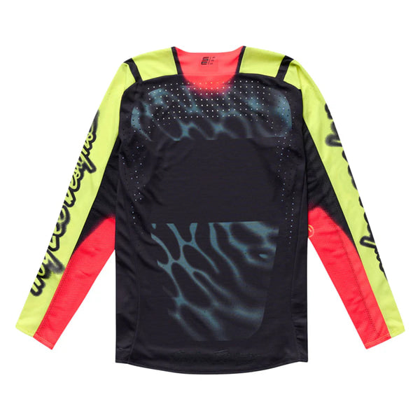 Chandail de Motocross SE Pro Roam  Troy Lee Designs Haute visibilité/Noir, de face