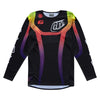 Chandail de Motocross SE Pro Stripes Troy Lee Designs Noir/Multicolore, de face