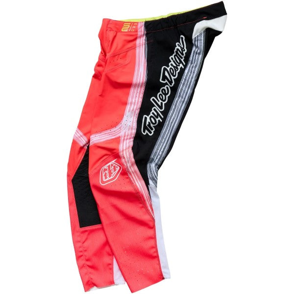 Pantalon de Motocross SE Pro Stripes  Rouge/Noir incliné de droite