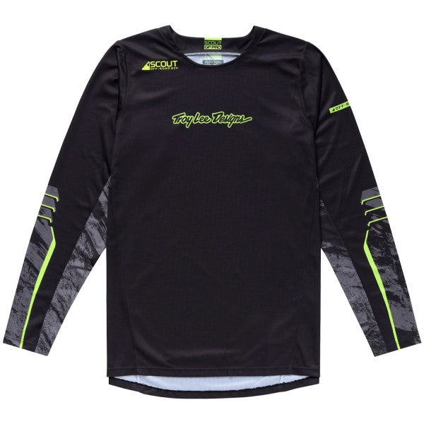 Chandail de Motocross Scout GP Pro Slab Noir/Gris de face