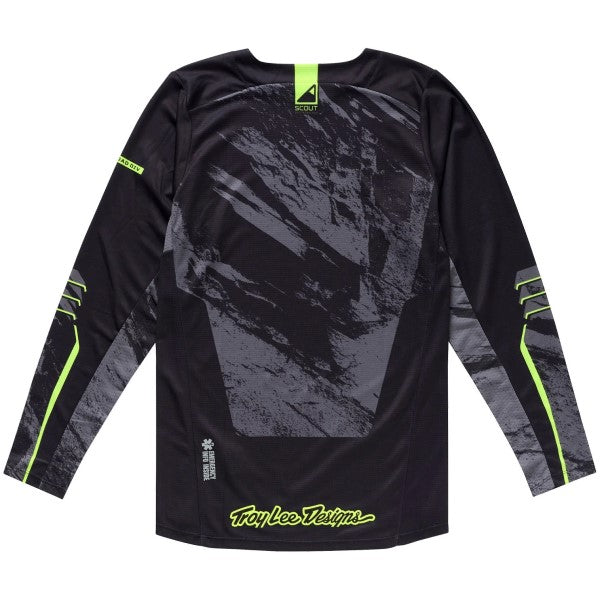 Chandail de Motocross Scout GP Pro Slab Noir/Gris de dos