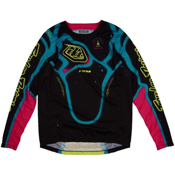 Chandail de Motocross GP Pro Membrane Junior Noir/Multicolore de face