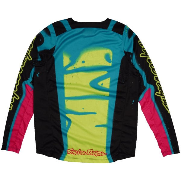 Chandail de Motocross GP Pro Membrane Junior Noir/Multicolore de dos