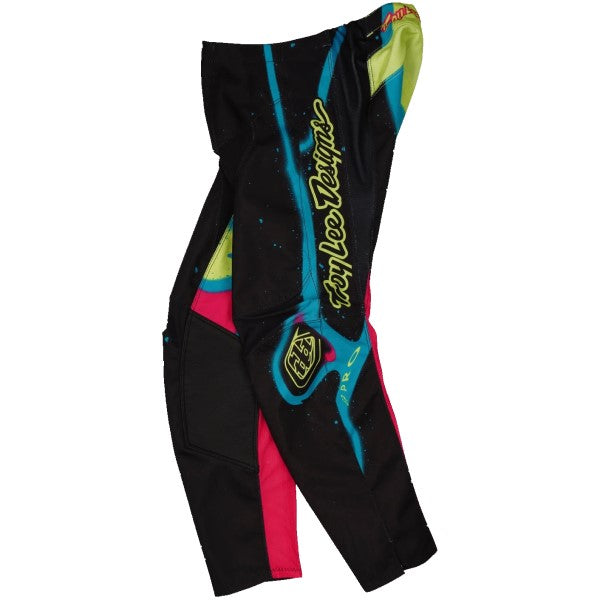 Pantalon de Motocross GP Pro Membrane Junior Noir/Multicolore incliné de droite