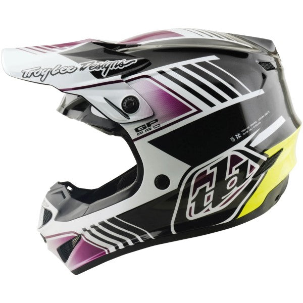 Casque de Motocross GP Pro Segment MIPS Noir/Jaune de droite