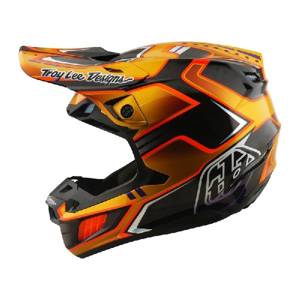 Casque de Motocross SE5 Crest Carbone Or, côté gauche