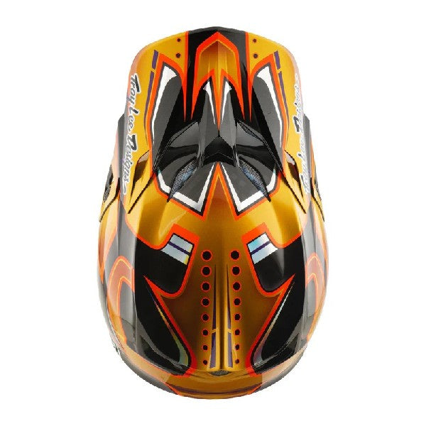 Casque de Motocross SE5 Crest Carbone Or, Dessus