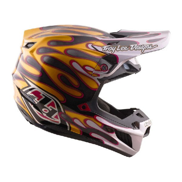 Casque de Motocross SE5 Overspray Up Carbone noir/Or, côté droit