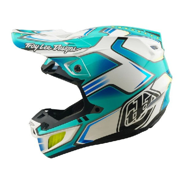 Casque de Motocross SE5 Composite Crest Turquoise, côté gauche