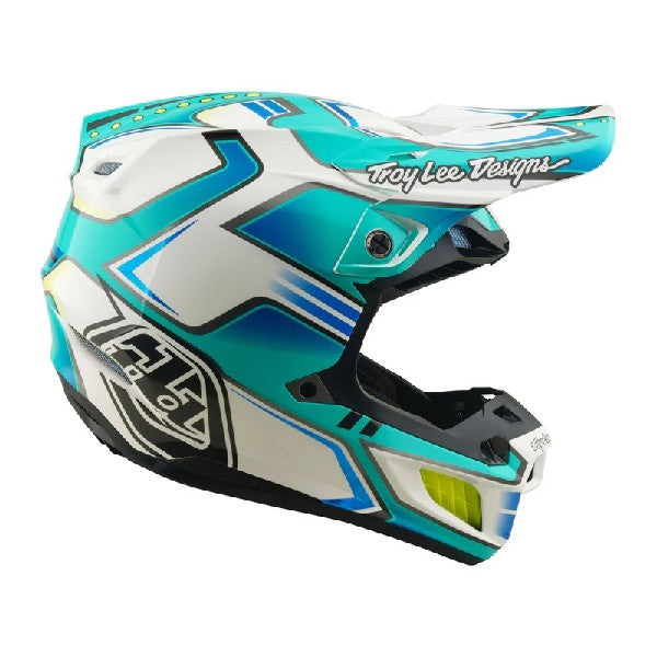 Casque de Motocross SE5 Composite Crest Turquoise, côté droit