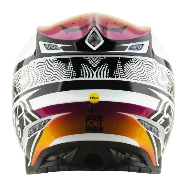 Casque de Motocross SE5 Composite Lined up Noir, Dos