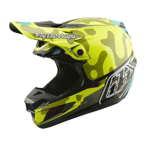 Casque de Motocross SE5 Composite Myth Jaune Fluo, côté gauche