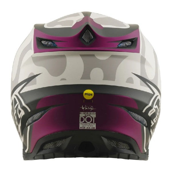 Casque de Motocross SE5 Composite Myth Gris clair, Dos
