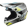Casque de Motocross GP Pro Segment MIPS Junior Gris/Jaune incliné de droite
