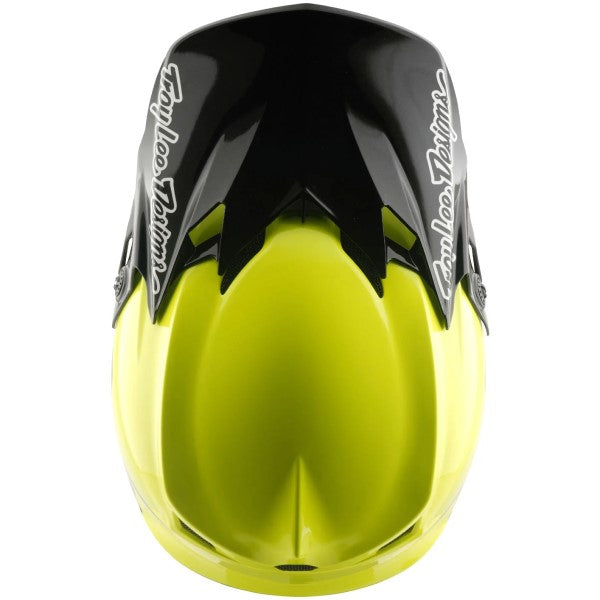 Casque de Motocross GP Pro Mono MIPS Junior Troy Lee Designs haute-visibilité/noir, dessus