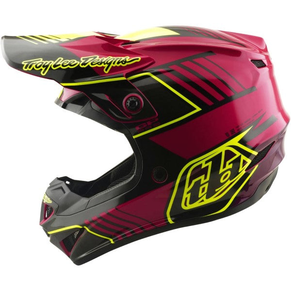Casque de Motocross GP Pro Segment MIPS Junior Noir/Fushia de droite