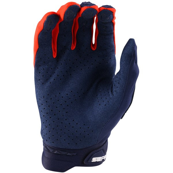 Gants Motocross TLD SE Pro Orange Bleu Paume