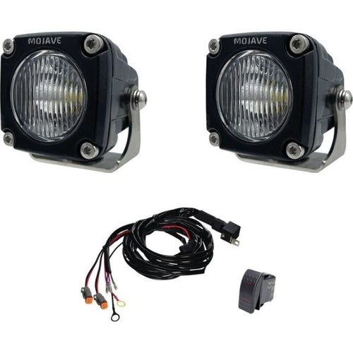 Ensemble de Phares Mojave Dual LED Racing TLM2-KIT, de face