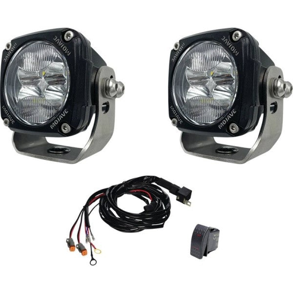 Ensemble de Phares Mojave Dual LED Racing TLM3-KIT, de face