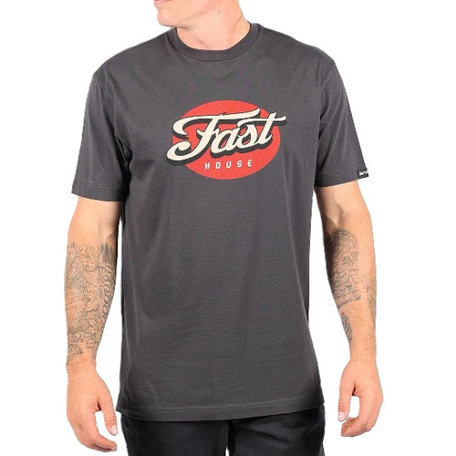 T-Shirt Tasker/fasthouse/noir/gris de face