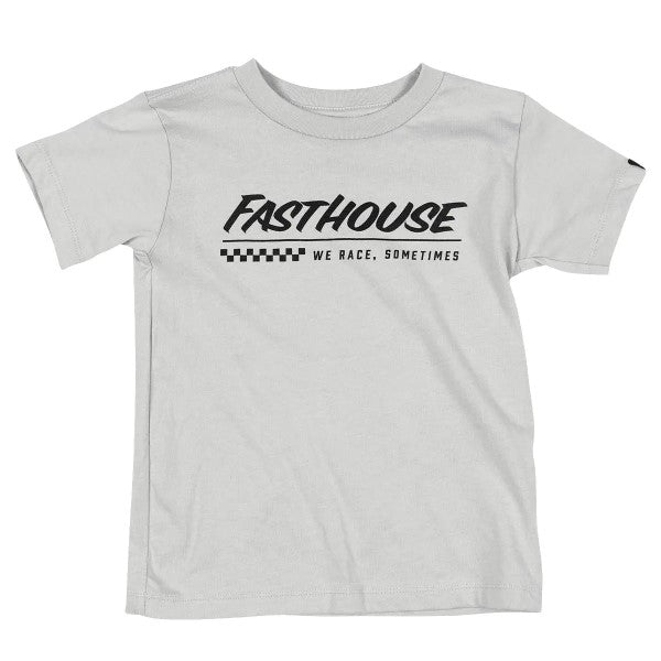 T-Shirt Emblem Bébé/Fasthouse/gris, de face