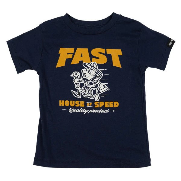 T-Shirt Runner Bébé/Fasthouse/bleu de face