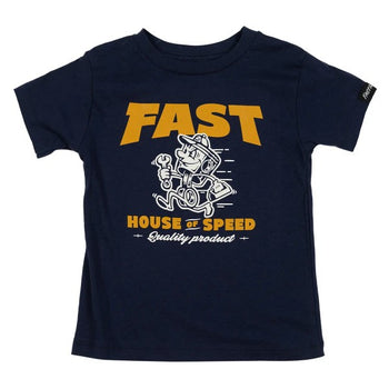 T-Shirt Runner Bébé/Fasthouse/bleu de face