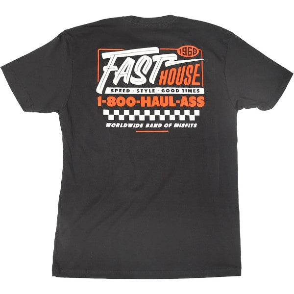 T-Shirt Toll Free Noir/Blanc/Rouge de dos