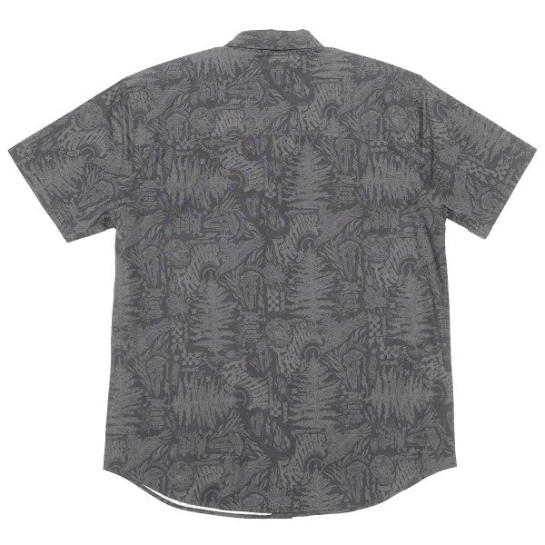 Chemise Tomahawk Button Up Gris, Dos