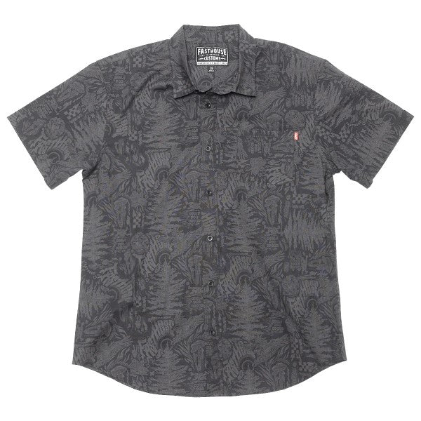 Chemise Tomahawk Button Up Gris, de face