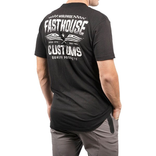 T-Shirt Tremor Noir/Blanc essayage de dos