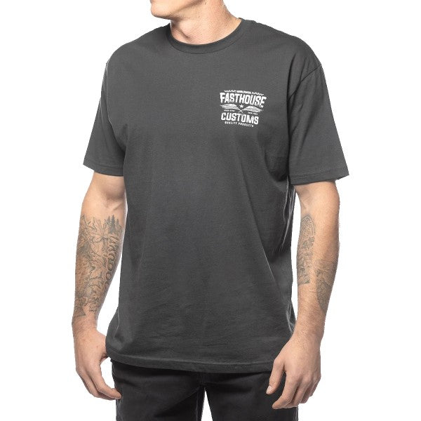 T-Shirt Tremor Gris/Blanc essayage de face