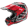 Casque de Motocross VX-PRO4 Graphique Rouge/Noir incliné de droite