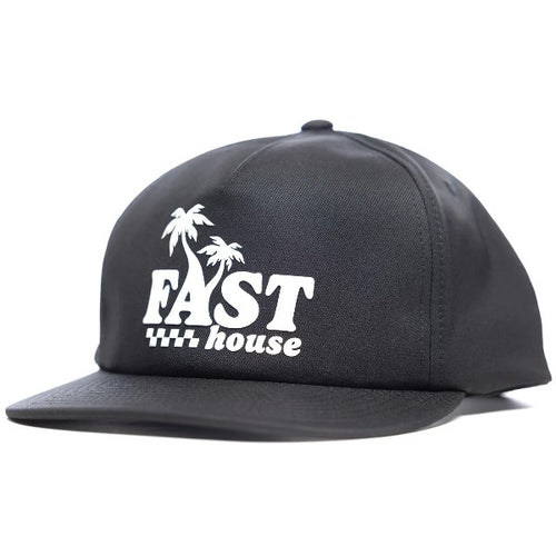 Casquette Vacay/fasthouse/noir  de face
