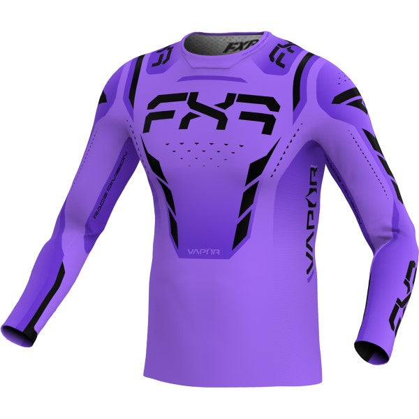Chandail de Motocross Vapor Air Junior Mauve/Noir incliné de face