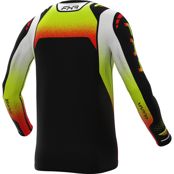 Chandail de Motocross Vapor Air MX 26.5 Haute visibilité/Noir, de dos