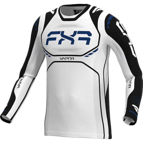 Chandail de Motocross Vapor Air MX 26.5 Blanc/Noir, de face