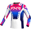 Chandail de Motocross Vapor Air Blanc/Rose incliné de face