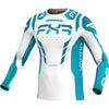 Chandail de Motocross Vapor Air Turquoise incliné de face