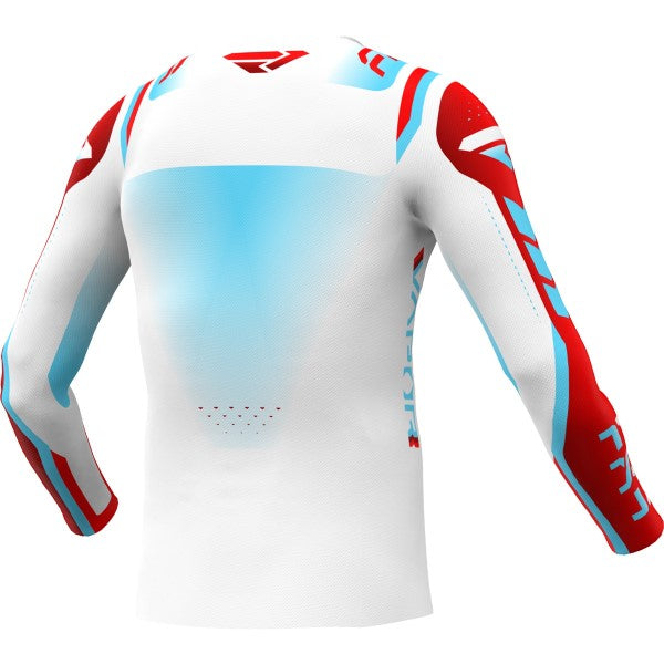 Chandail de Motocross Vapor Air Blanc/Rouge incliné de dos