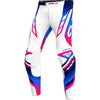 Pantalon de Motocross Vapor Air Blanc/Rose incliné de face