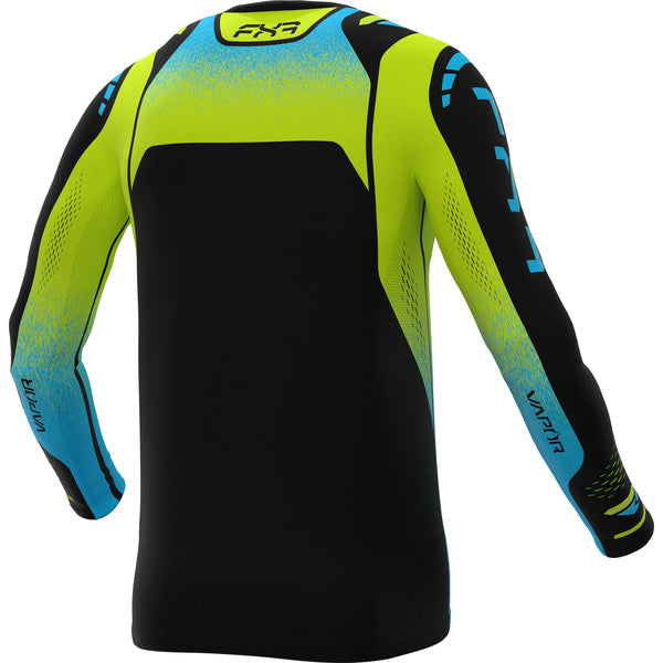 Chandail de Motocross Vapor MX 26.5 Jaune/Bleu, de dos