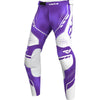Pantalon de Motocross Vapor MX 26.5 Junior Mauve/Blanc, de face