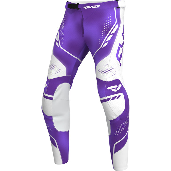 Pantalon de Motocross Vapor MX 26.5 Junior Mauve/Blanc, de face