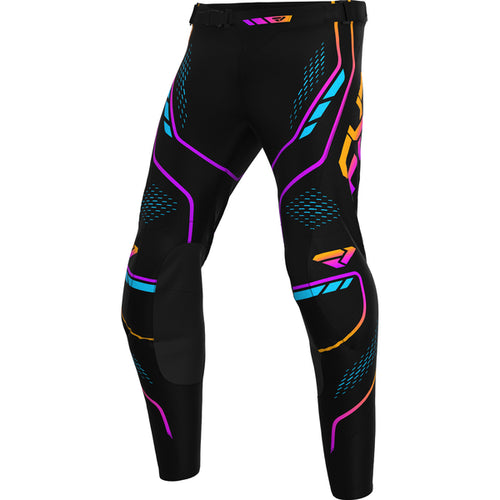Pantalon de Motocross Vapor MX 26.5 Junior Noir/Mauve, de face