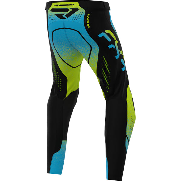 Pantalon de Motocross Vapor MX 26.5 Jaune/Bleu, de dos